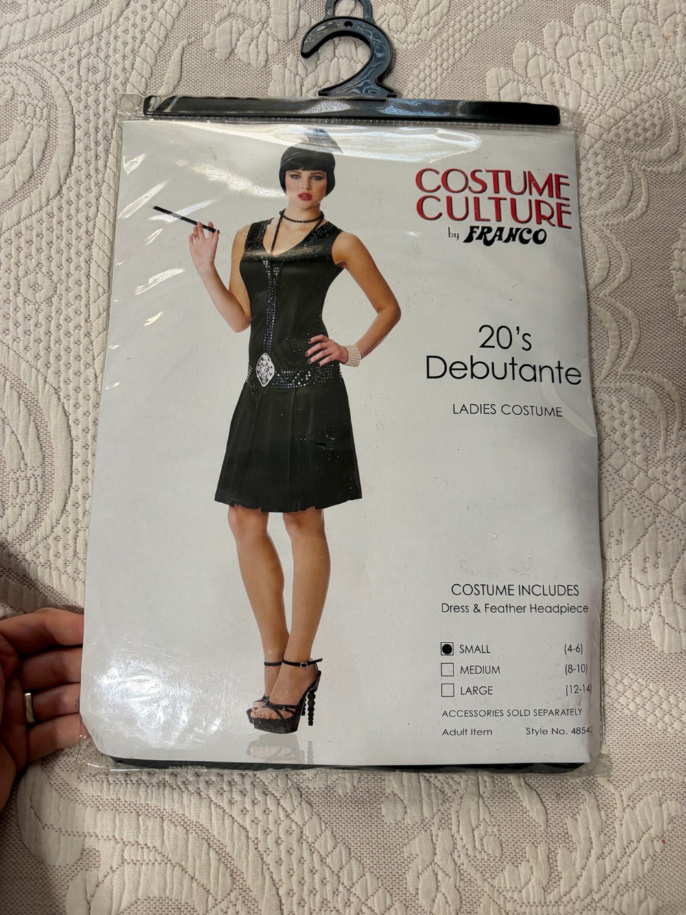 NWT 20s Debutante costume flapper-esque dress up Halloween party festive